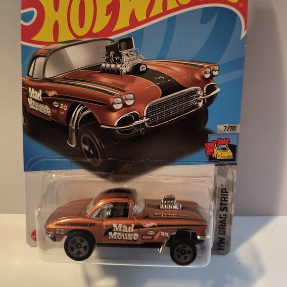 hot wheels 62 corvette gasser with shipping protecter - Picture 1 of 4